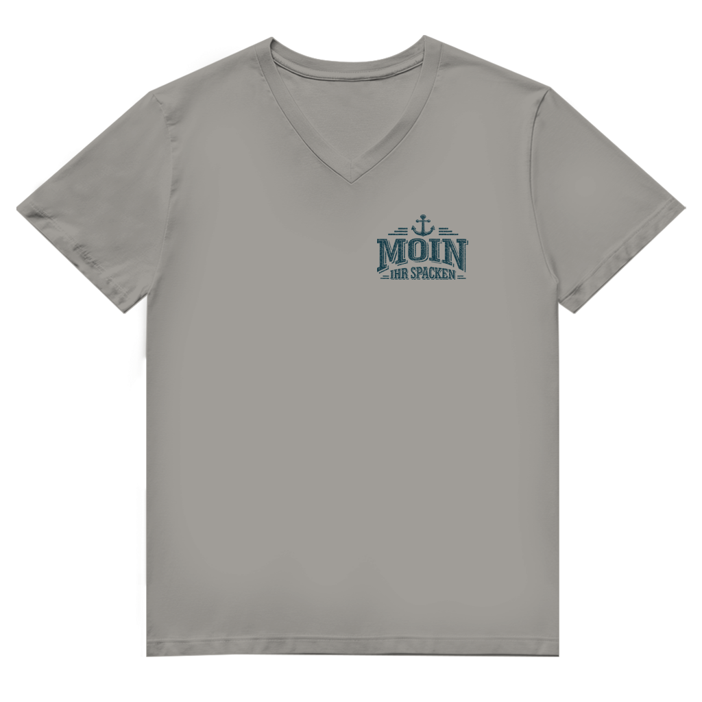 T-Shirt Herren V-Neck  "MOIN Ihr Spacken" #502