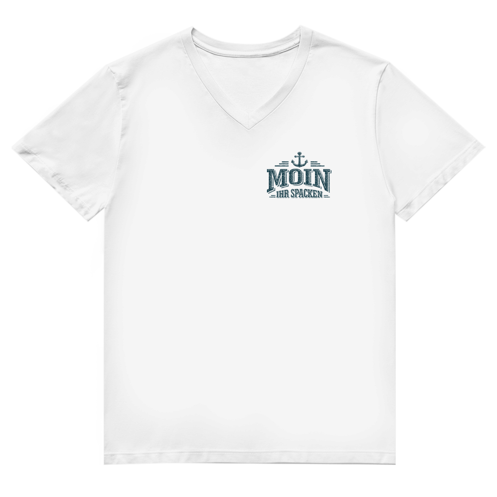 T-Shirt Herren V-Neck  "MOIN Ihr Spacken" #502