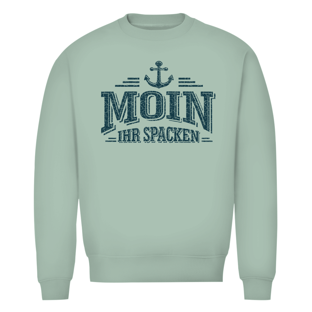 Sweatshirt Herren  "MOIN Ihr Spacken" #502 - beidseitiger Druck