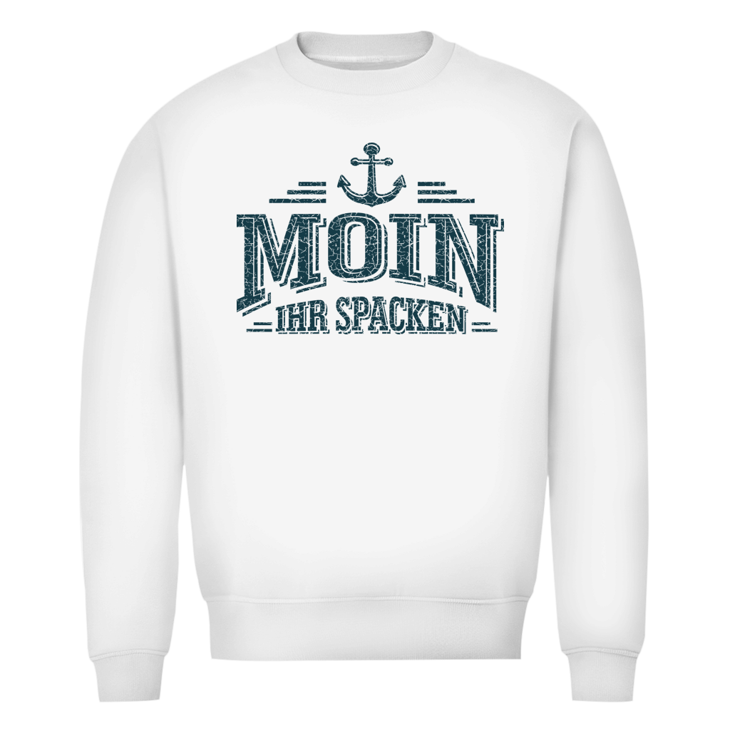 Sweatshirt Herren  "MOIN Ihr Spacken" #502 - beidseitiger Druck