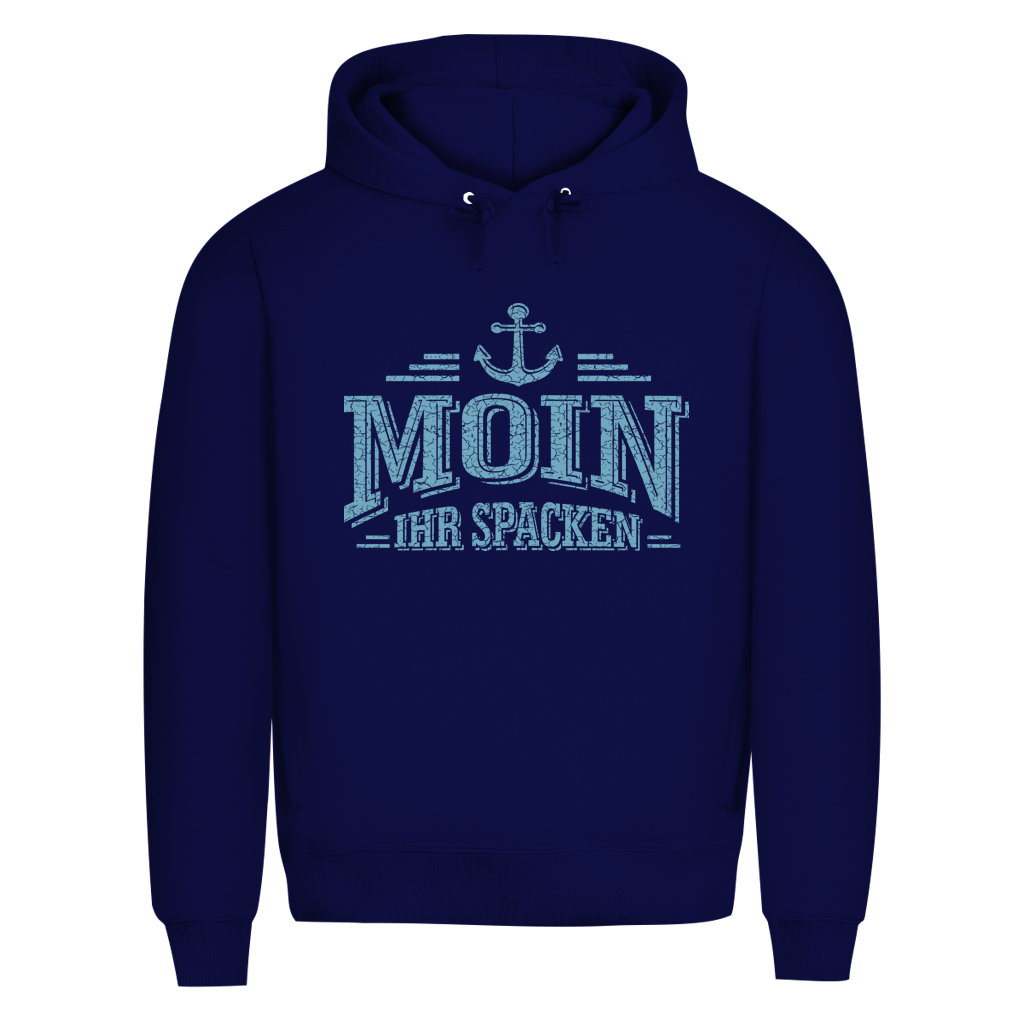 Hoodie Herren  "MOIN Ihr Spacken" #502 - einseitiger Druck