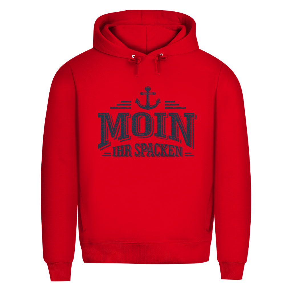 Hoodie Herren  "MOIN Ihr Spacken" #502 - einseitiger Druck