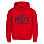 Hoodie Herren  "MOIN Ihr Spacken" #502 - einseitiger Druck