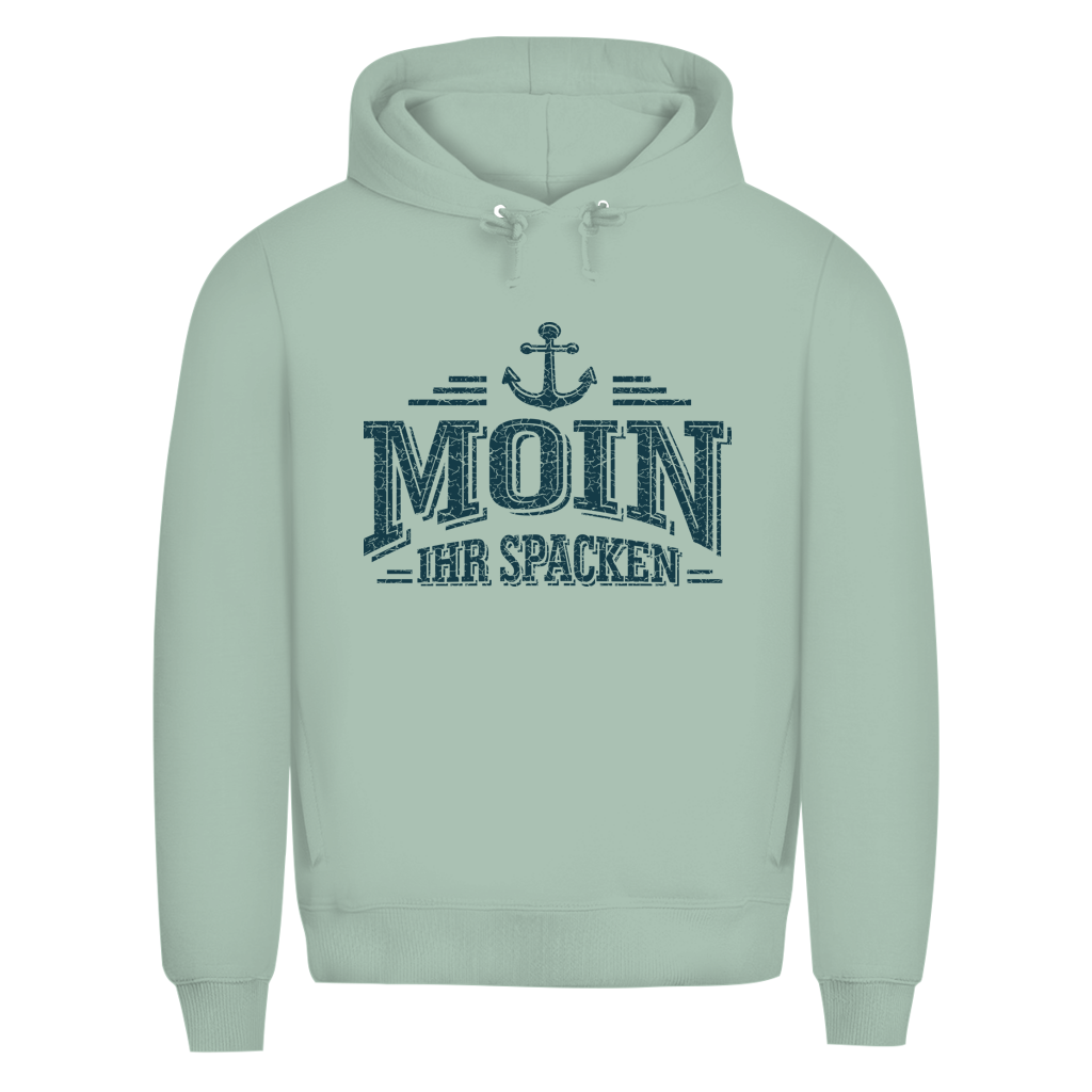 Hoodie Herren   "MOIN Ihr Spacken" #502 - beidseitiger Druck