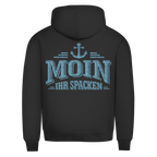Hoodie Herren   "MOIN Ihr Spacken" #502 - beidseitiger Druck