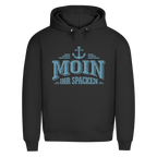 Hoodie Herren   "MOIN Ihr Spacken" #502 - beidseitiger Druck