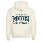 Hoodie Herren   "MOIN Ihr Spacken" #502 - beidseitiger Druck