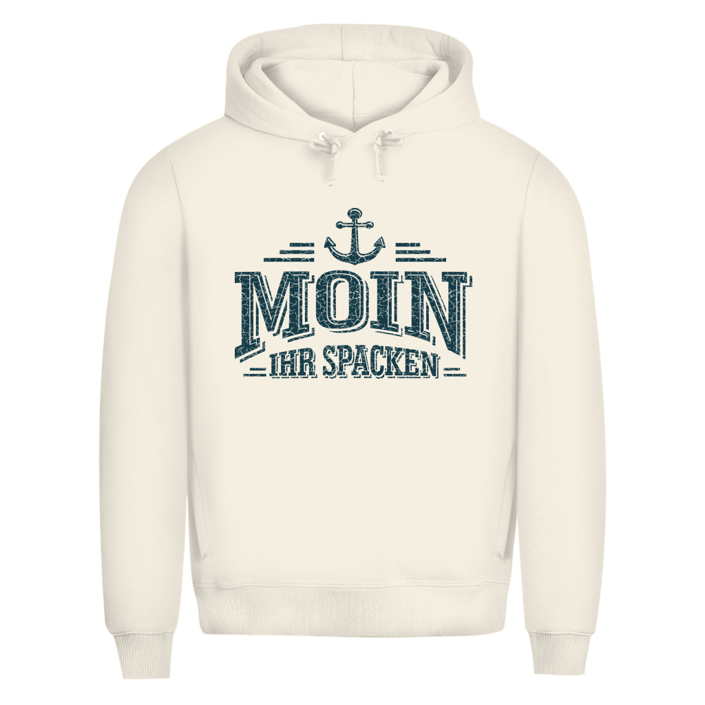 Hoodie Herren   "MOIN Ihr Spacken" #502 - beidseitiger Druck