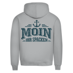 Hoodie Herren   "MOIN Ihr Spacken" #502 - beidseitiger Druck