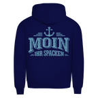 Hoodie Herren   "MOIN Ihr Spacken" #502 - beidseitiger Druck