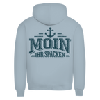 Hoodie Herren   "MOIN Ihr Spacken" #502 - beidseitiger Druck