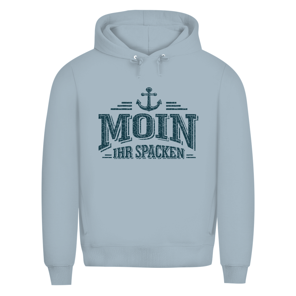 Hoodie Herren   "MOIN Ihr Spacken" #502 - beidseitiger Druck