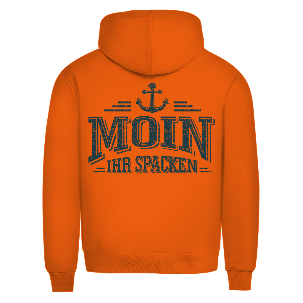Hoodie Herren   "MOIN Ihr Spacken" #502 - beidseitiger Druck