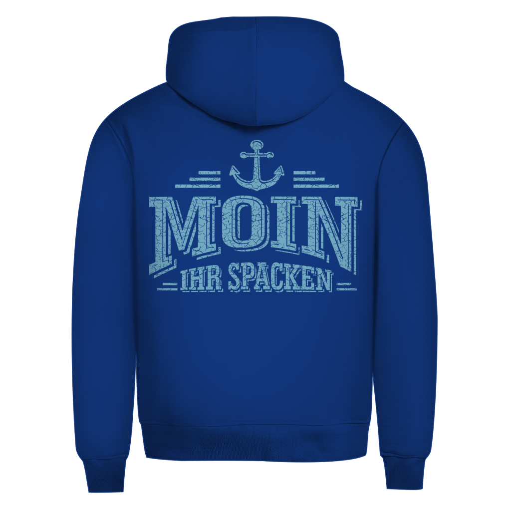 Hoodie Herren   "MOIN Ihr Spacken" #502 - beidseitiger Druck