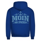 Hoodie Herren   "MOIN Ihr Spacken" #502 - beidseitiger Druck