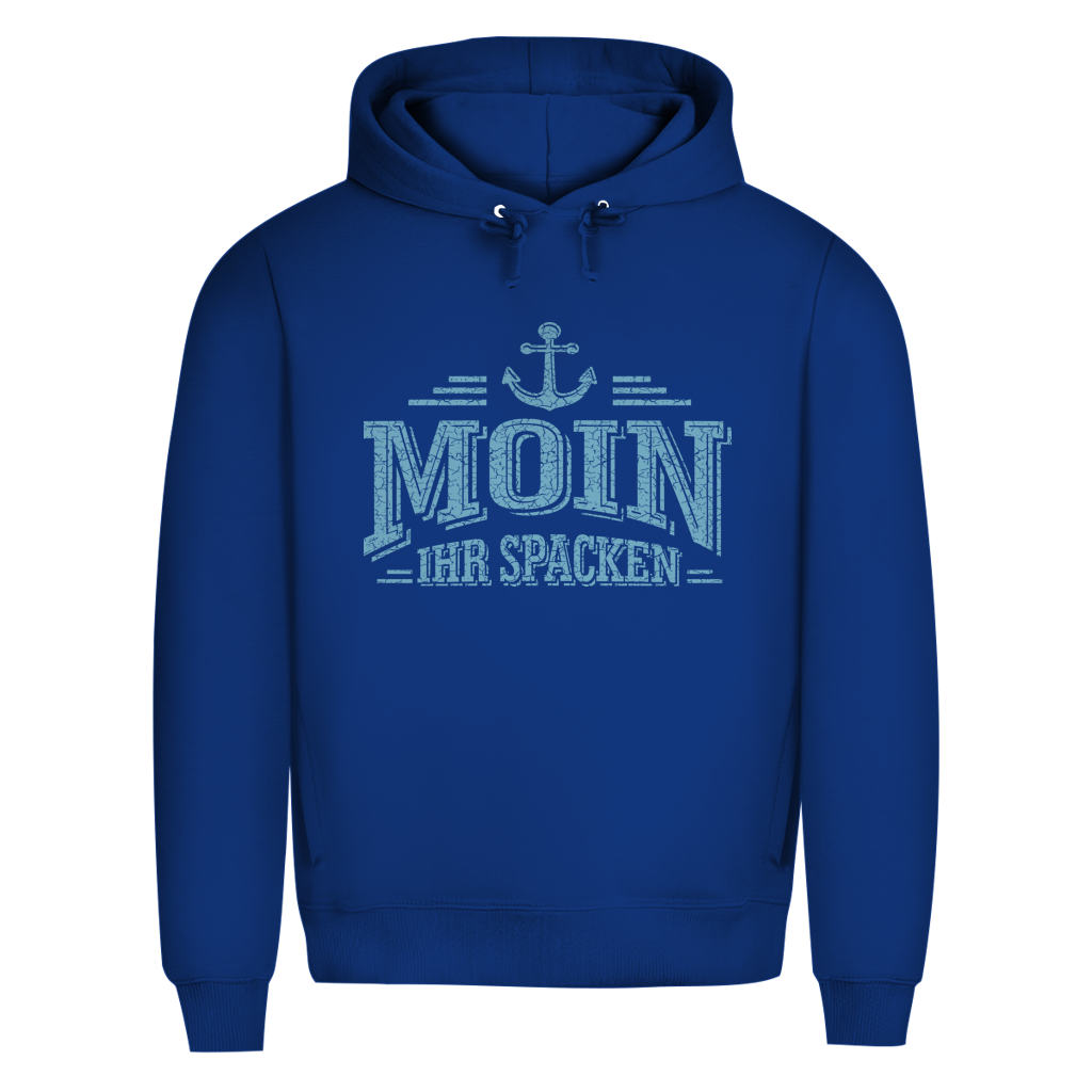 Hoodie Herren   "MOIN Ihr Spacken" #502 - beidseitiger Druck