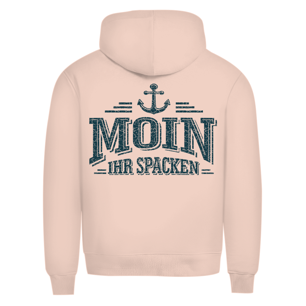 Hoodie Herren   "MOIN Ihr Spacken" #502 - beidseitiger Druck