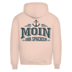 Hoodie Herren   "MOIN Ihr Spacken" #502 - beidseitiger Druck