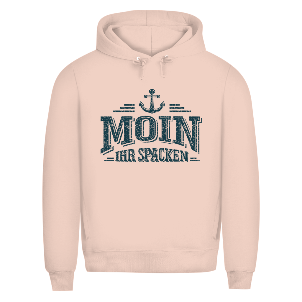 Hoodie Herren   "MOIN Ihr Spacken" #502 - beidseitiger Druck