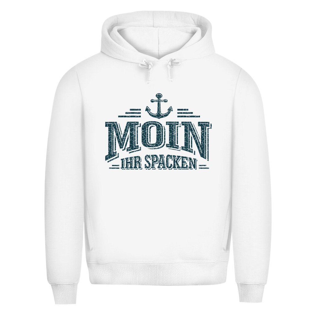 Hoodie Herren   "MOIN Ihr Spacken" #502 - beidseitiger Druck