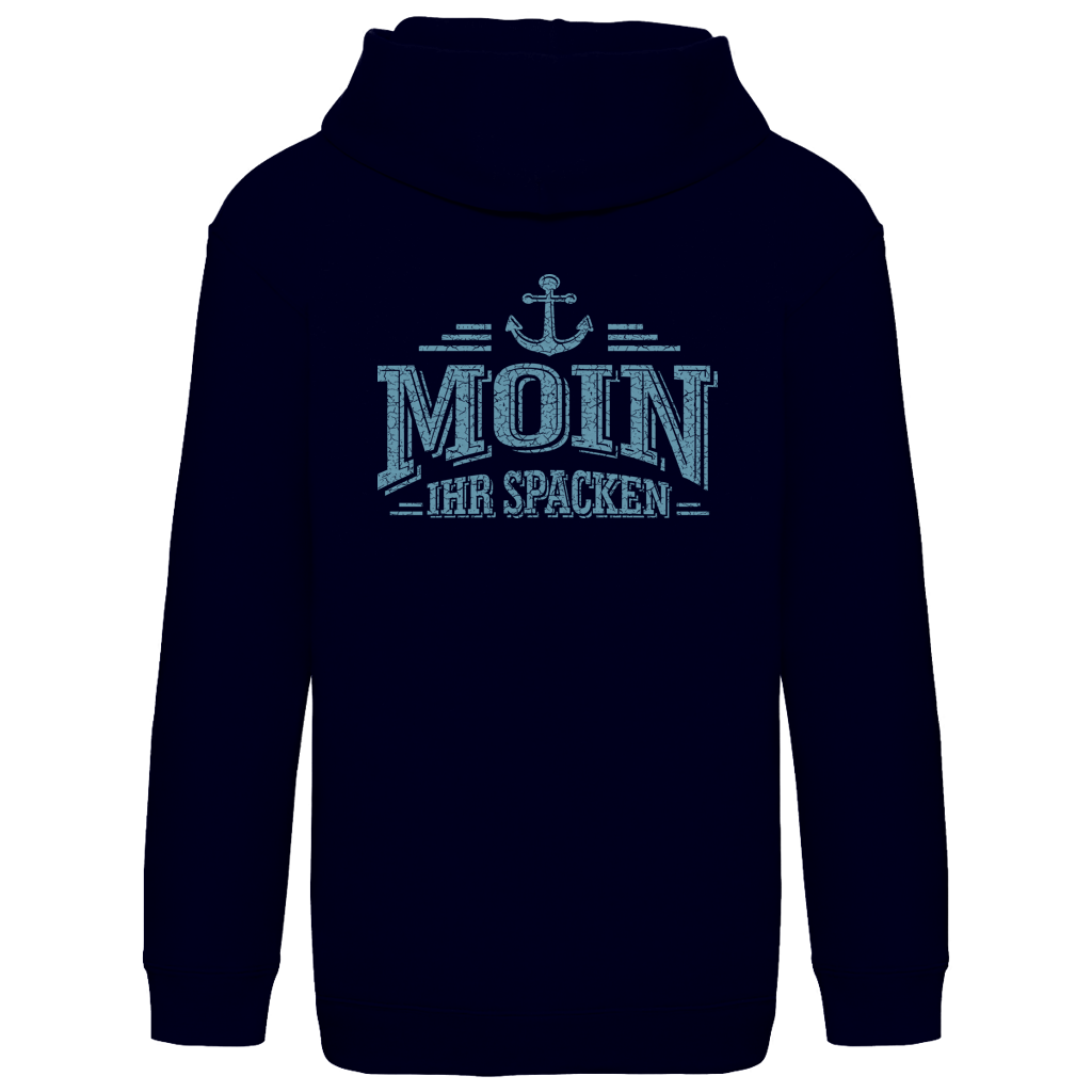 Hoodie Kinder  "MOIN Ihr Spacken" #502 - beidseitiger Druck
