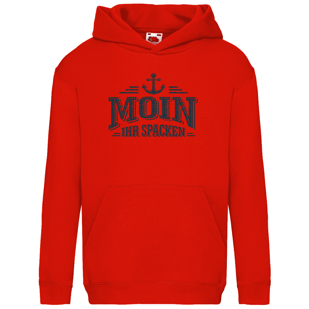 Hoodie Kinder  "MOIN Ihr Spacken" #502 - beidseitiger Druck
