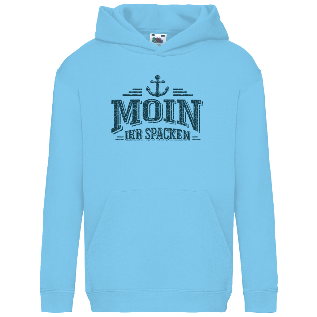 Hoodie Kinder  "MOIN Ihr Spacken" #502 - beidseitiger Druck
