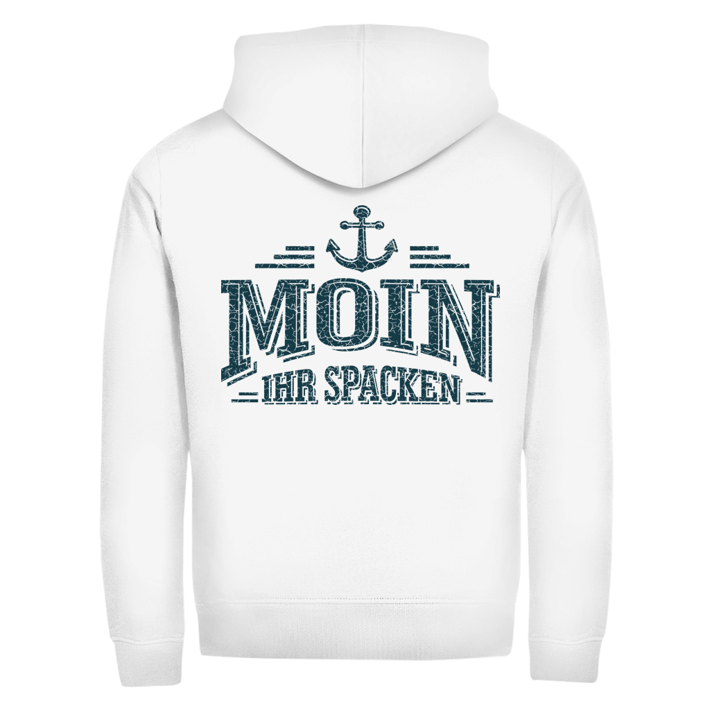 Hoodie-Jacke  "Ostsee Segelschiff" #462 - beidseitiger Druck