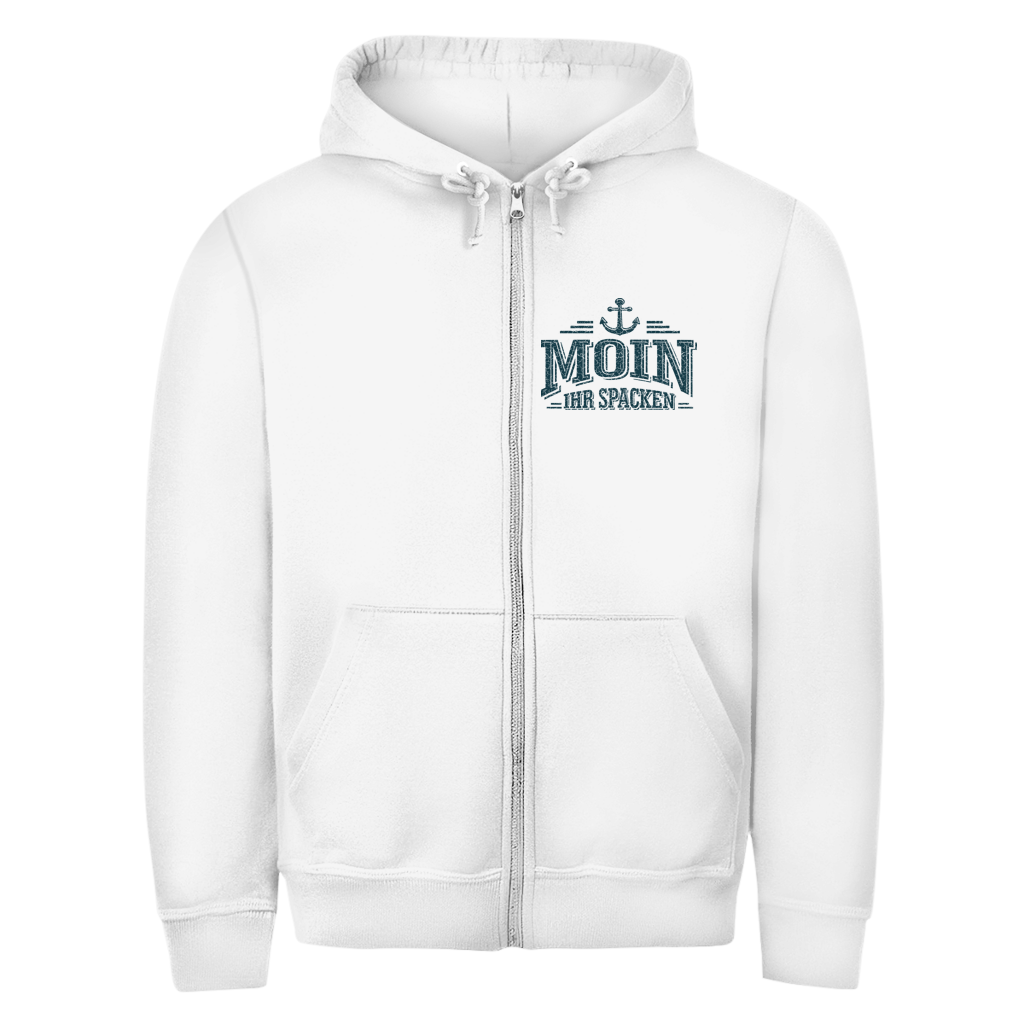 Hoodie-Jacke  "Ostsee Segelschiff" #462 - beidseitiger Druck
