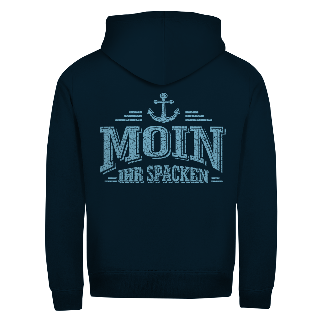 Hoodie-Jacke  "Ostsee Segelschiff" #462 - beidseitiger Druck