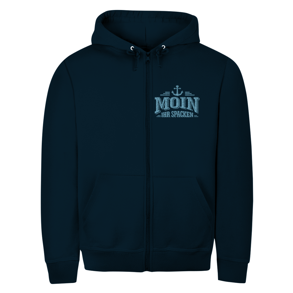 Hoodie-Jacke  "Ostsee Segelschiff" #462 - beidseitiger Druck