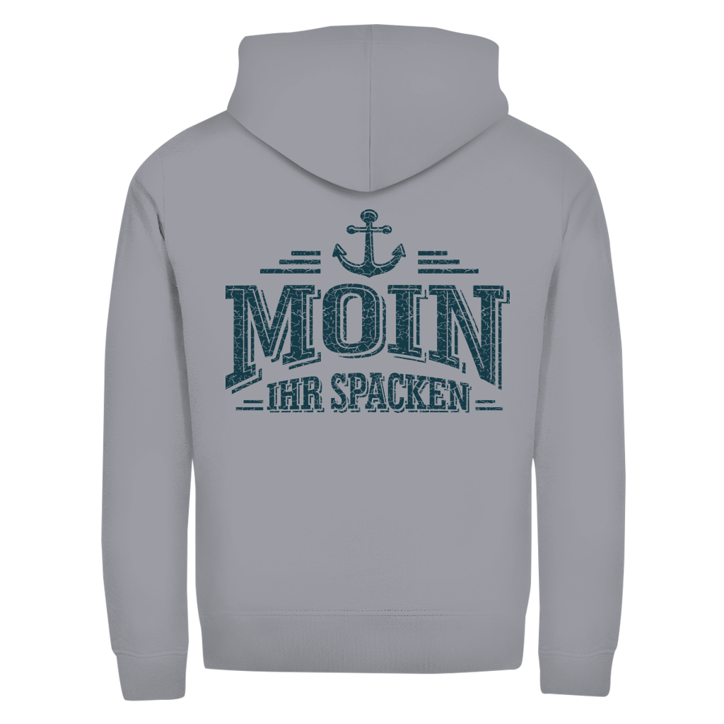 Hoodie-Jacke  "Ostsee Segelschiff" #462 - beidseitiger Druck