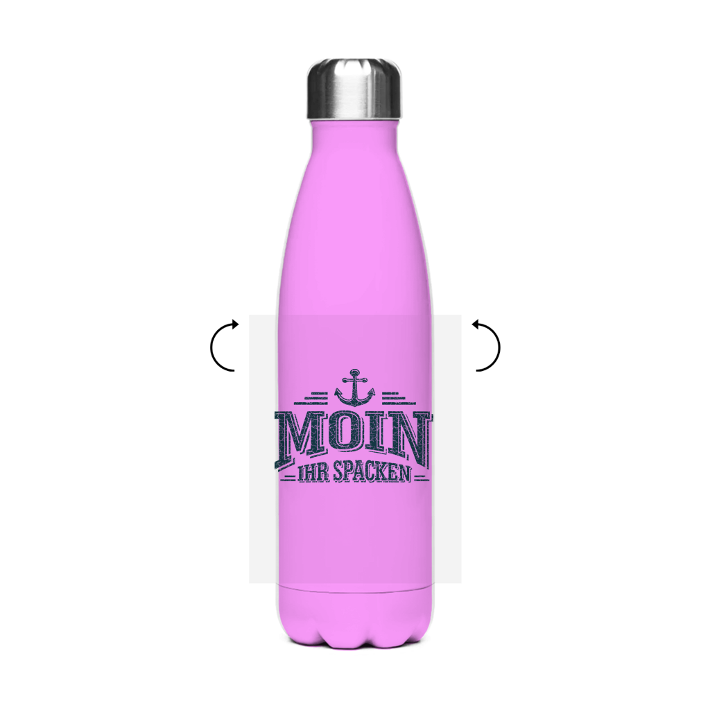 Edelstahl-Thermoflasche  "MOIN Ihr Spacken" #502