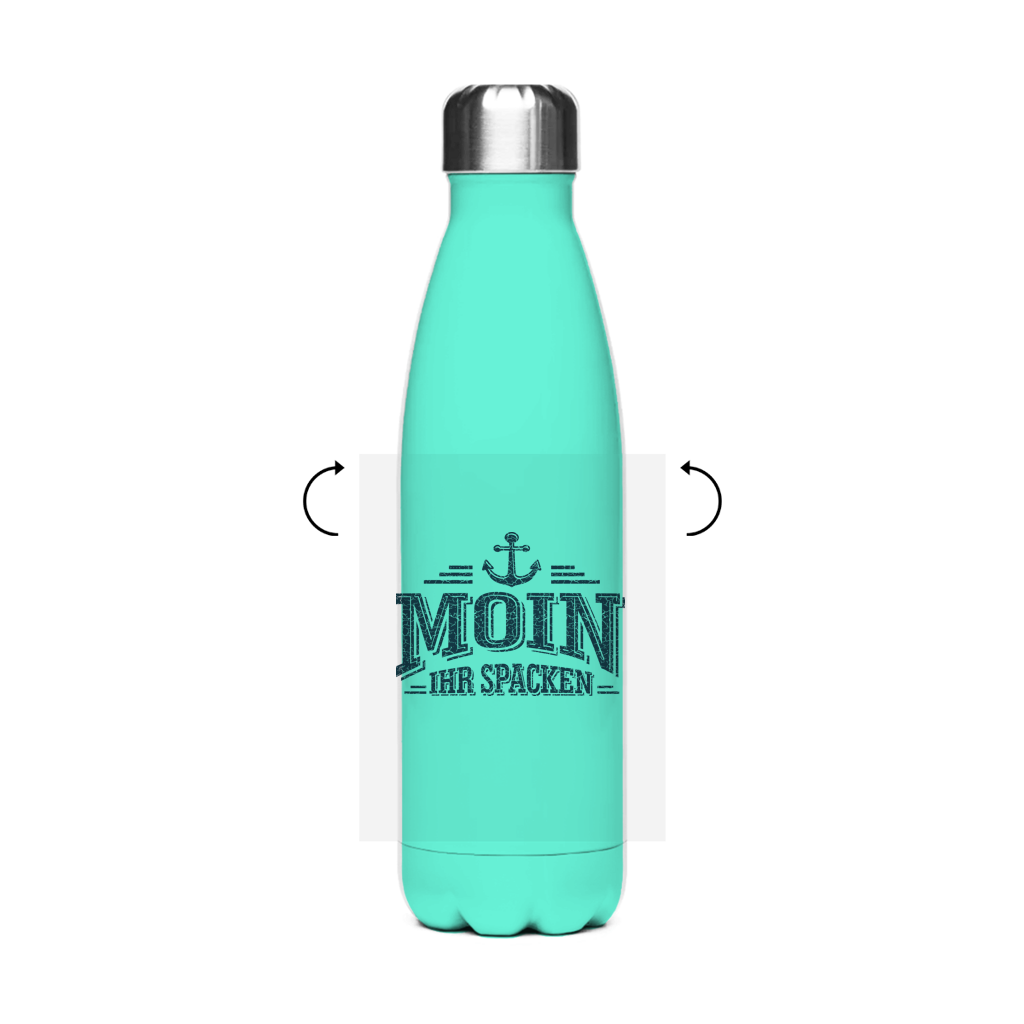 Edelstahl-Thermoflasche  "MOIN Ihr Spacken" #502