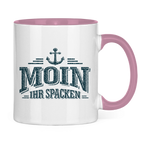 Keramik-Tasse zweifarbig  "MOIN Ihr Spacken" #502