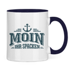 Keramik-Tasse zweifarbig  "MOIN Ihr Spacken" #502