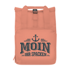 Rucksack mit Seitentasche  "MOIN Ihr Spacken" #502 Gr. S