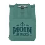 Rucksack mit Seitentasche  "MOIN Ihr Spacken" #502 Gr. S