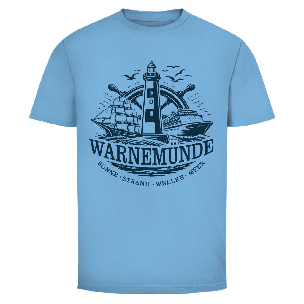 T-Shirt unisex "Warnemünde Leuchtturm" #500 - einseitiger Druck