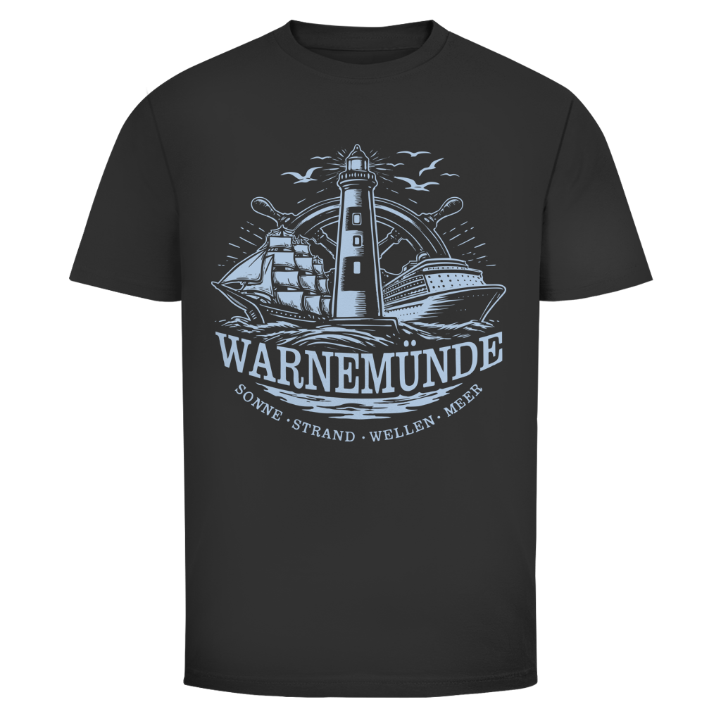 T-Shirt unisex "Warnemünde Leuchtturm" #500 - einseitiger Druck