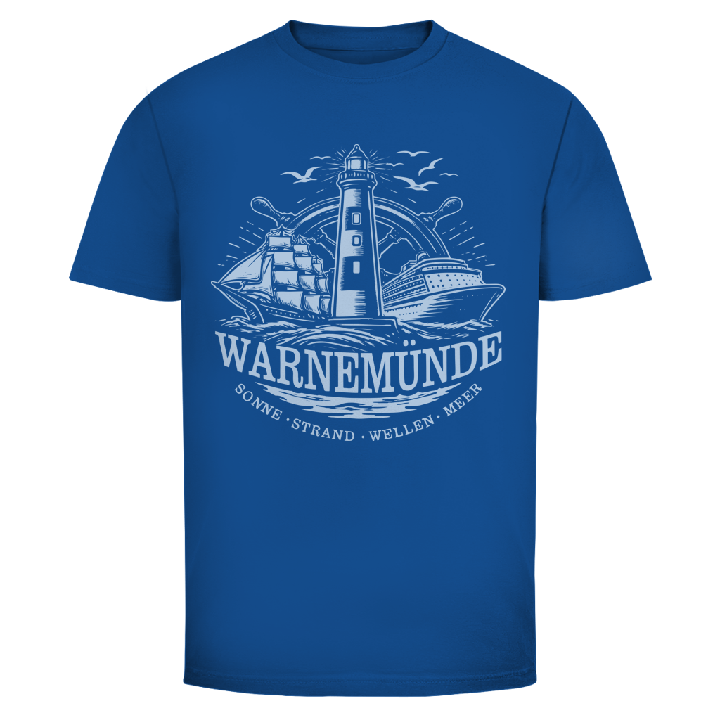 T-Shirt unisex "Warnemünde Leuchtturm" #500 - einseitiger Druck