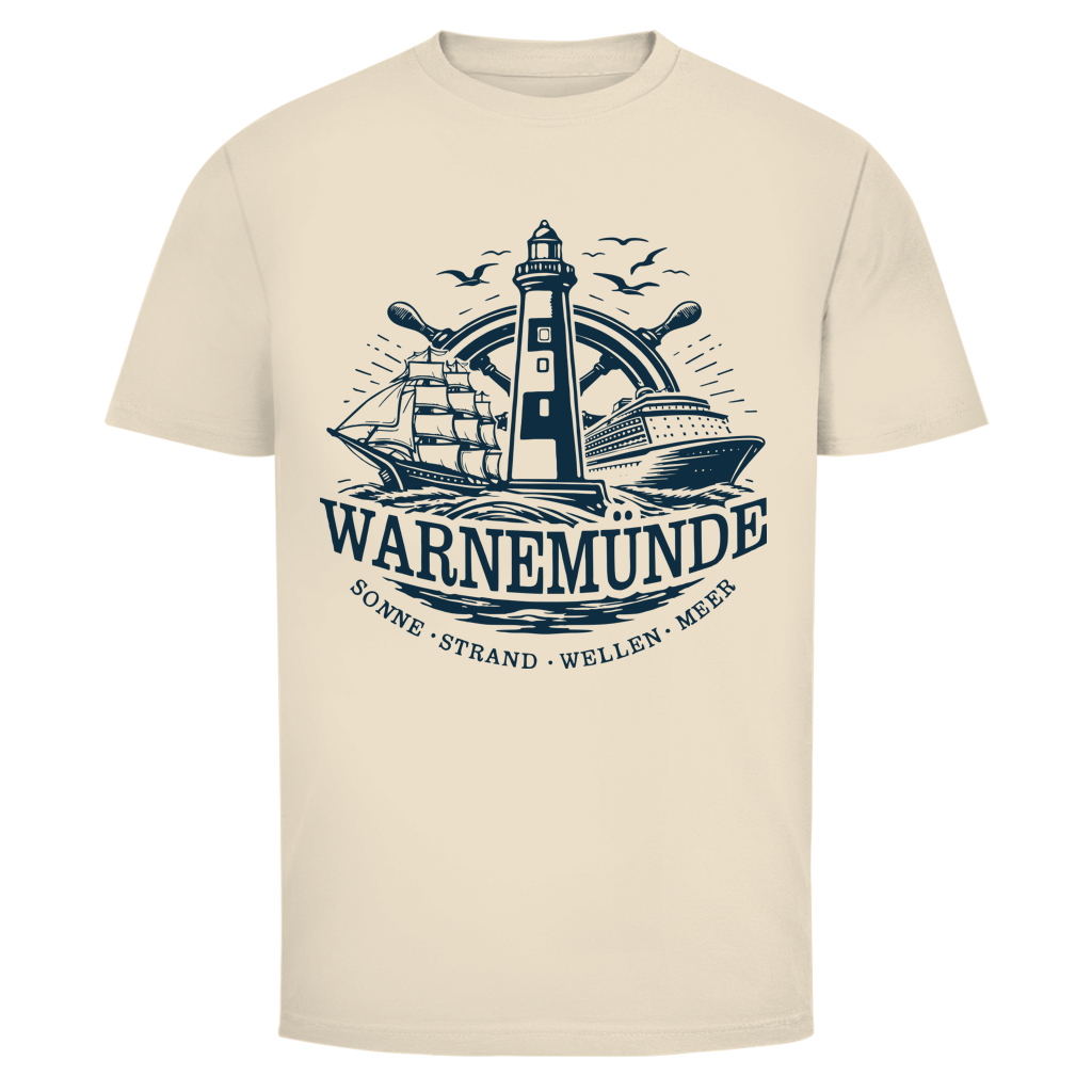 T-Shirt unisex "Warnemünde Leuchtturm" #500 - einseitiger Druck