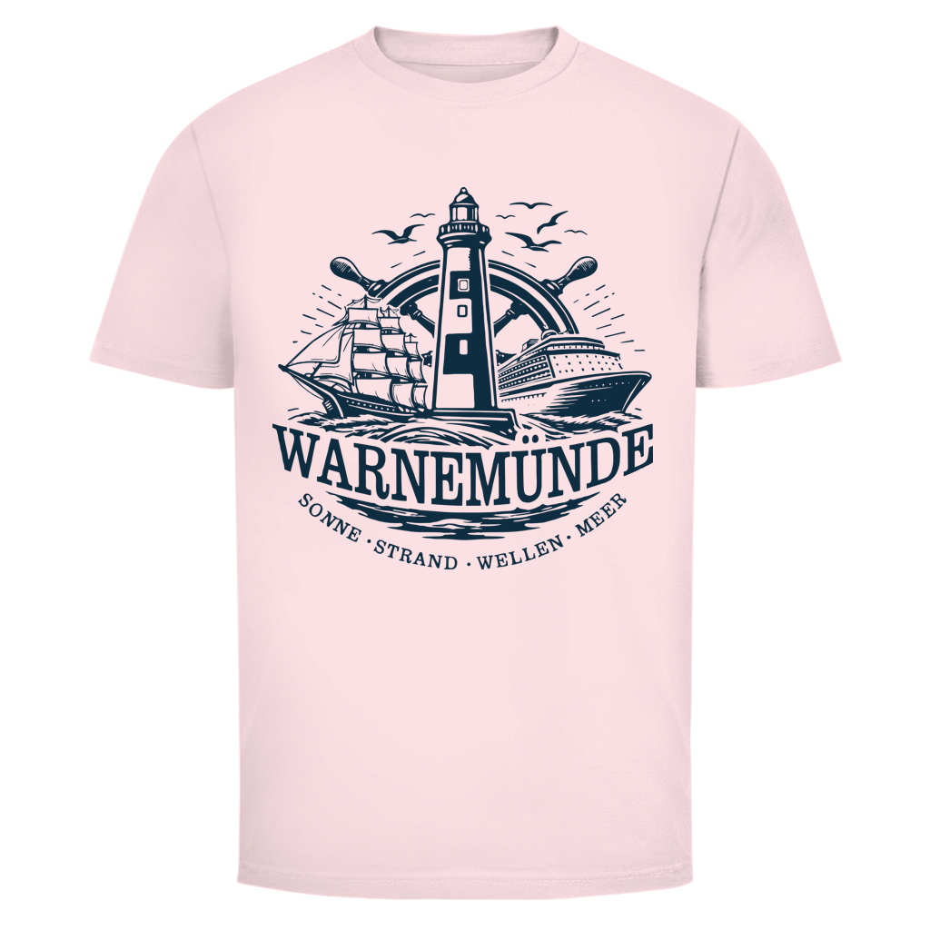 T-Shirt unisex "Warnemünde Leuchtturm" #500 - einseitiger Druck