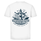 T-Shirt unisex "Warnemünde Leuchtturm" #500 - beidseitiger Druck