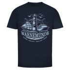 T-Shirt unisex "Warnemünde Leuchtturm" #500 - beidseitiger Druck