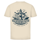 T-Shirt unisex "Warnemünde Leuchtturm" #500 - beidseitiger Druck