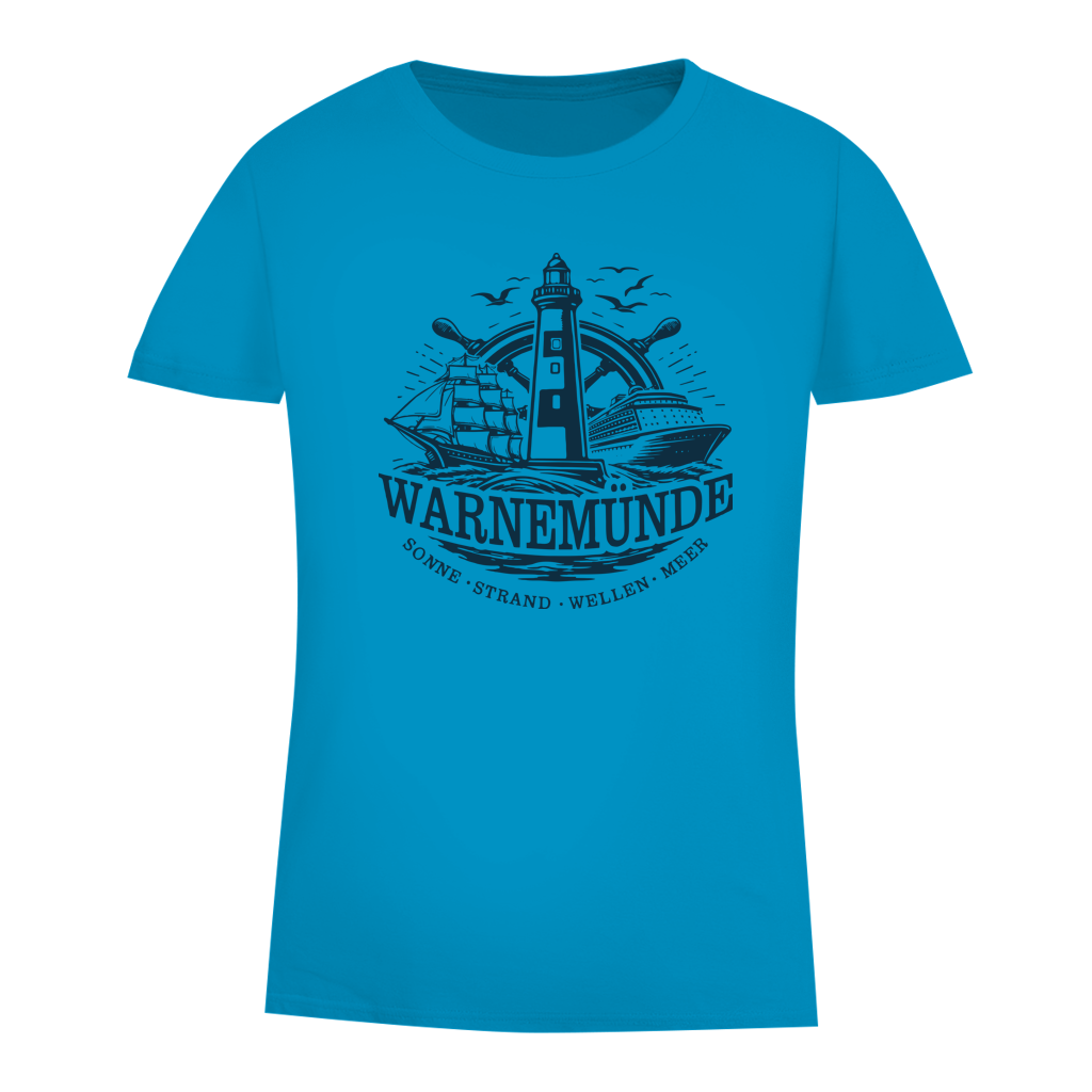 T-Shirt Damen "Warnemünde Leuchtturm" #500