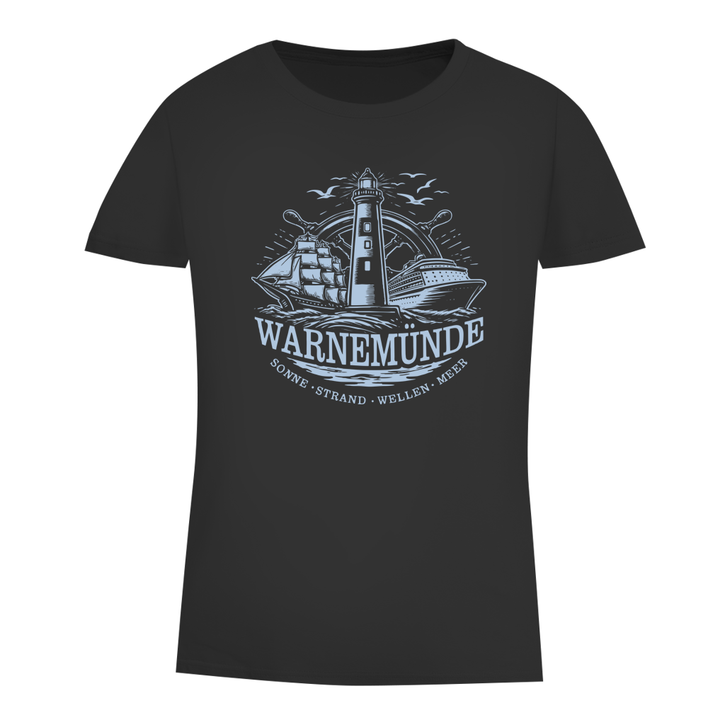 T-Shirt Damen "Warnemünde Leuchtturm" #500