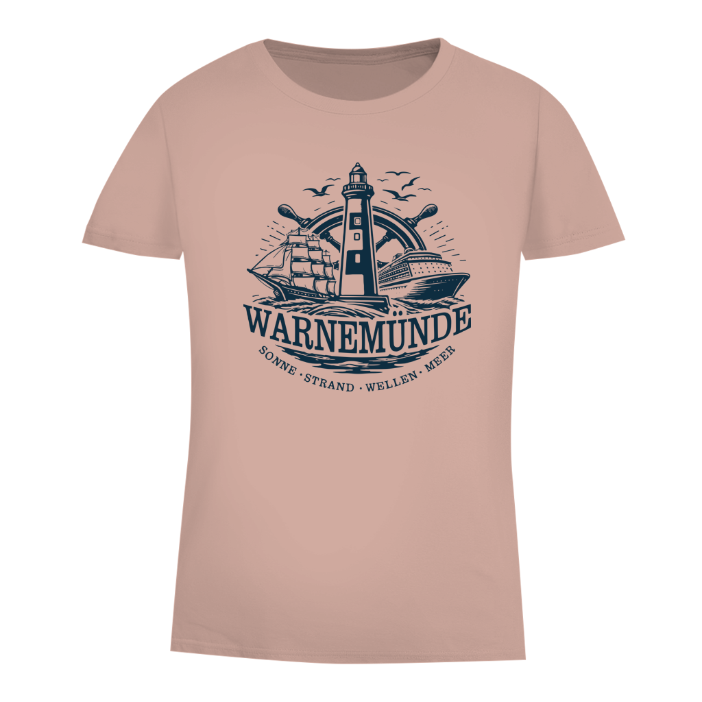 T-Shirt Damen "Warnemünde Leuchtturm" #500