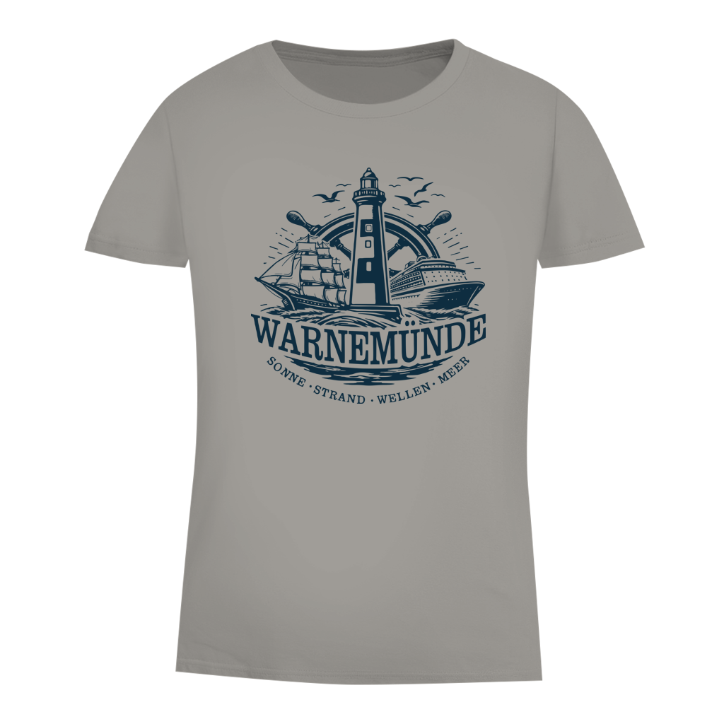 T-Shirt Damen "Warnemünde Leuchtturm" #500